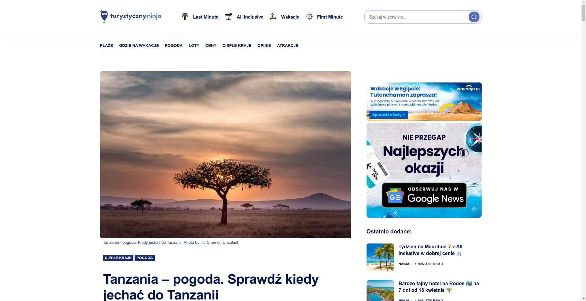 Kiedy jechać do tanzanii 2023